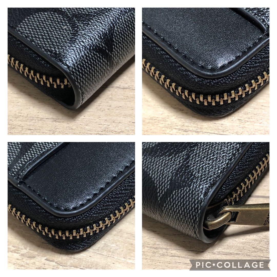 米*進様 COACH シグネチャー　ブラック 長財布