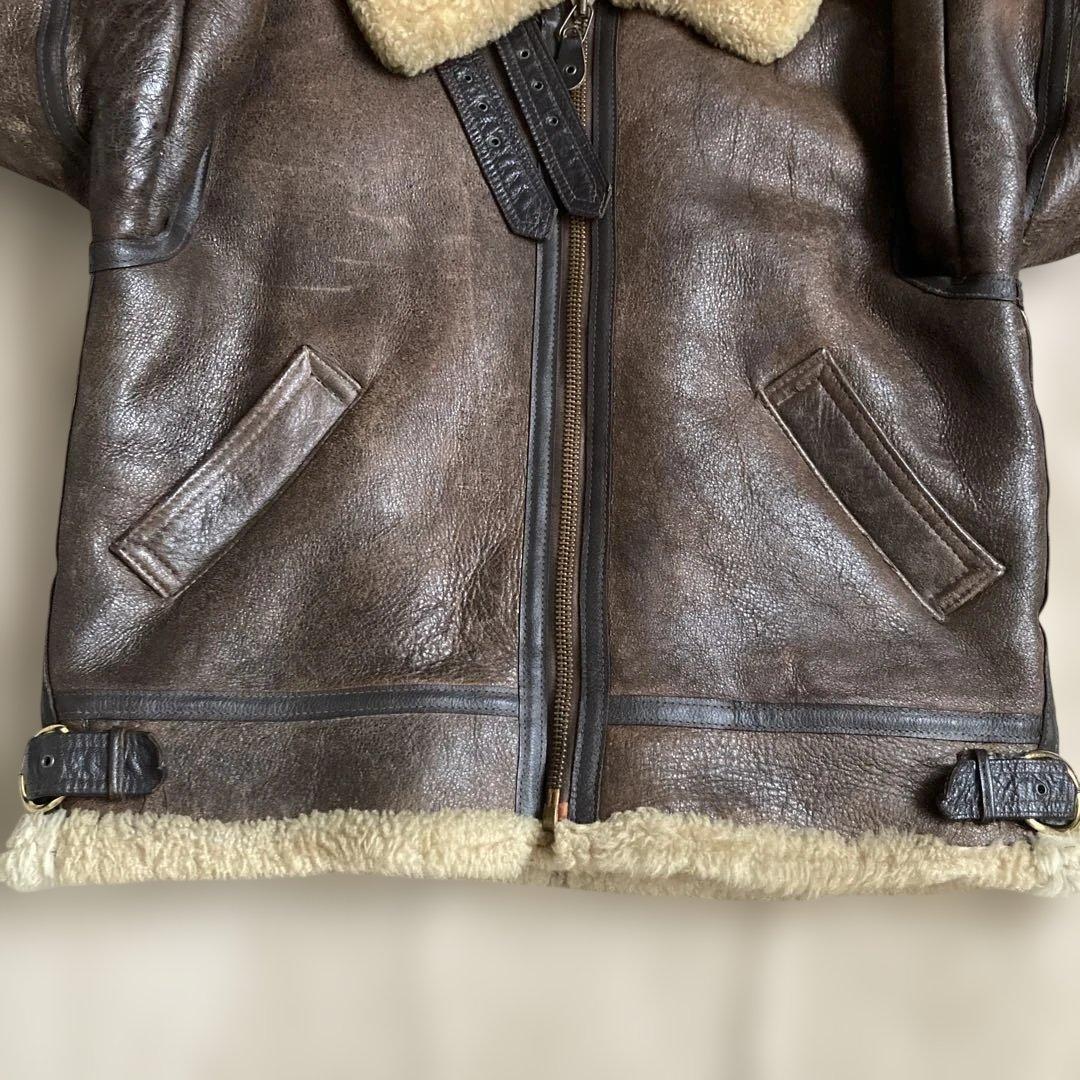 80s New York Style USA製 B-3 リアルムートン 42