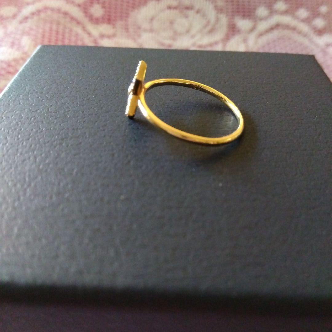 【うーしゃん】 シャンパンカラーダイアモンド 18KYGスターリング