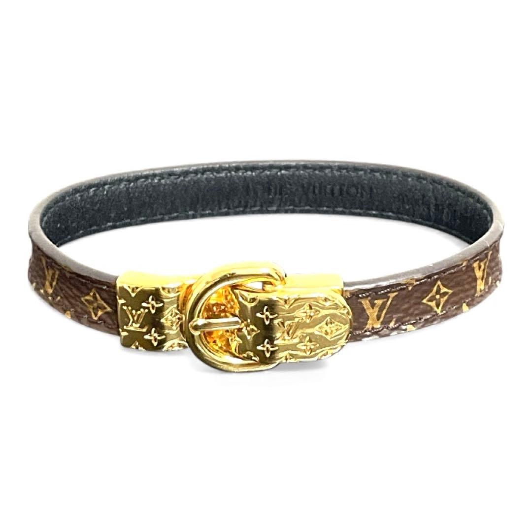 【LOUIS VUITTON】モノグラム レザーブレスレット