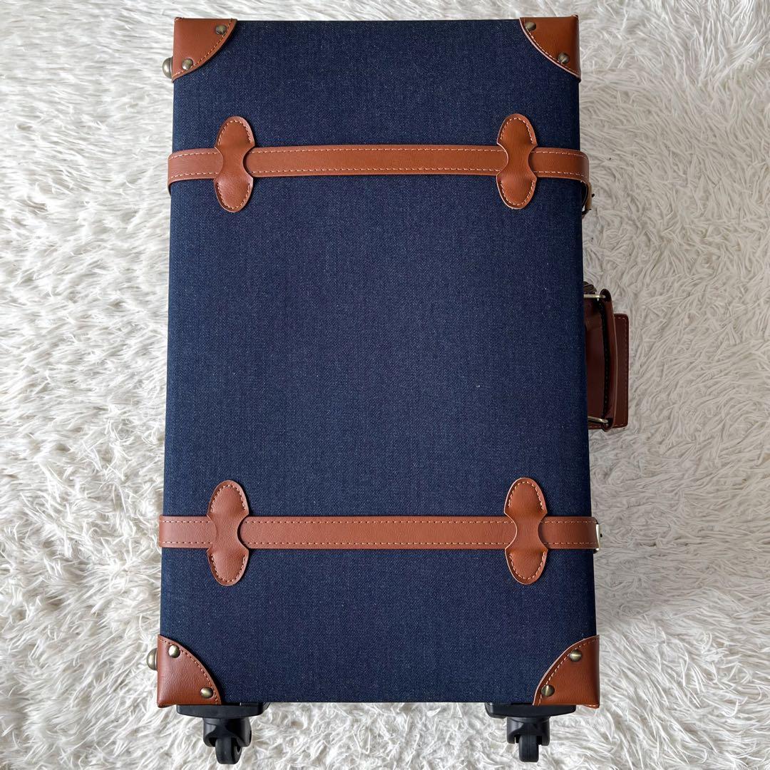 【新品未使用】タノビ　デニム生地　キャリーケース　　　ユニセックス