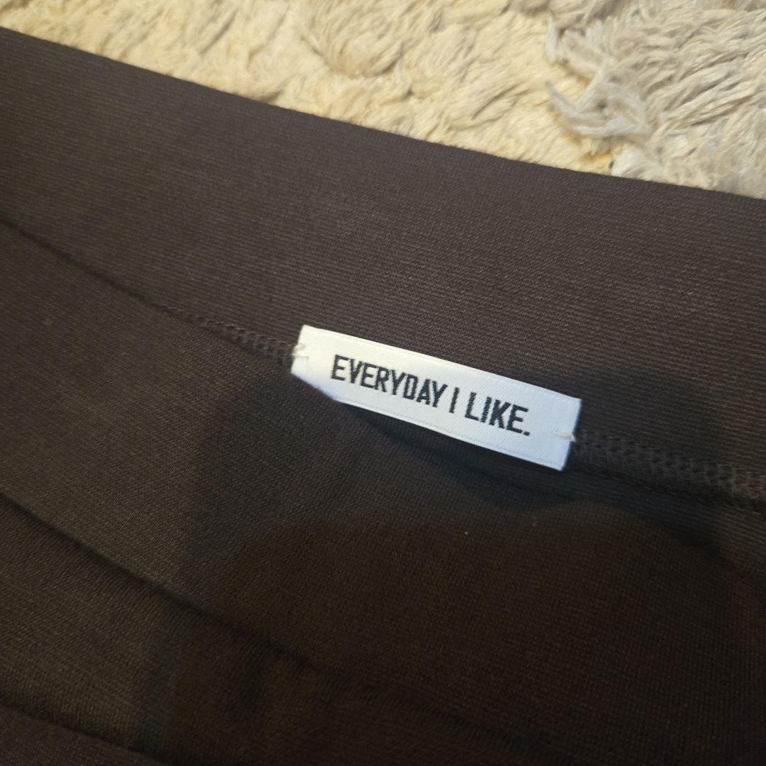 ドゥーズィエムクラスNewJerseyFlareスカートEVERYILIKE茶色