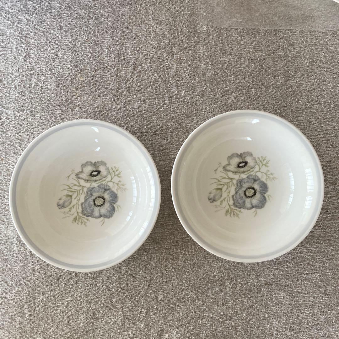 グレンミストGlen mist クープシリアルボウル　サラダソーサー2枚