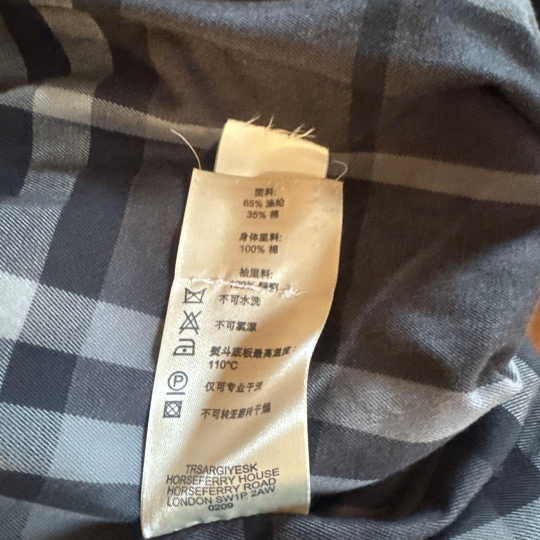 BURBERRY LONDON トレンチコート ノバチェック ブラック LL