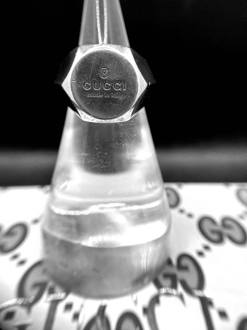 グッチ GUCCI ヘキサゴンスターリングシルバー SV925 16号 リング