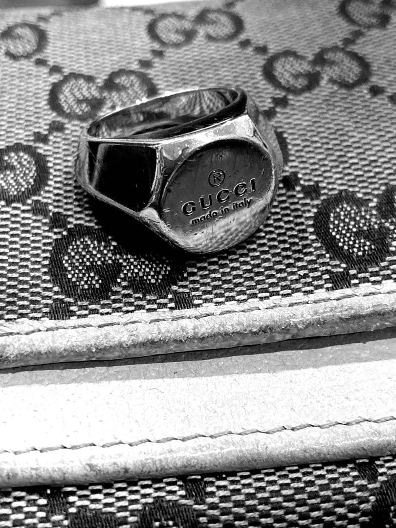 グッチ GUCCI ヘキサゴンスターリングシルバー SV925 16号 リング