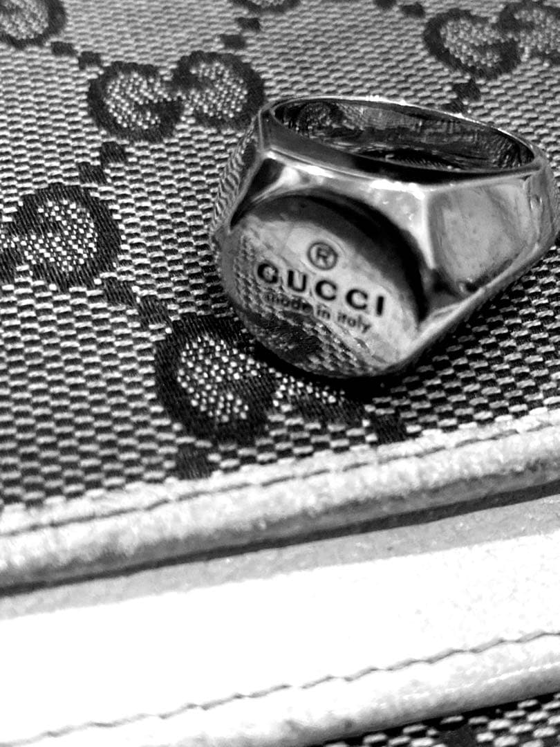 グッチ GUCCI ヘキサゴンスターリングシルバー SV925 16号 リング