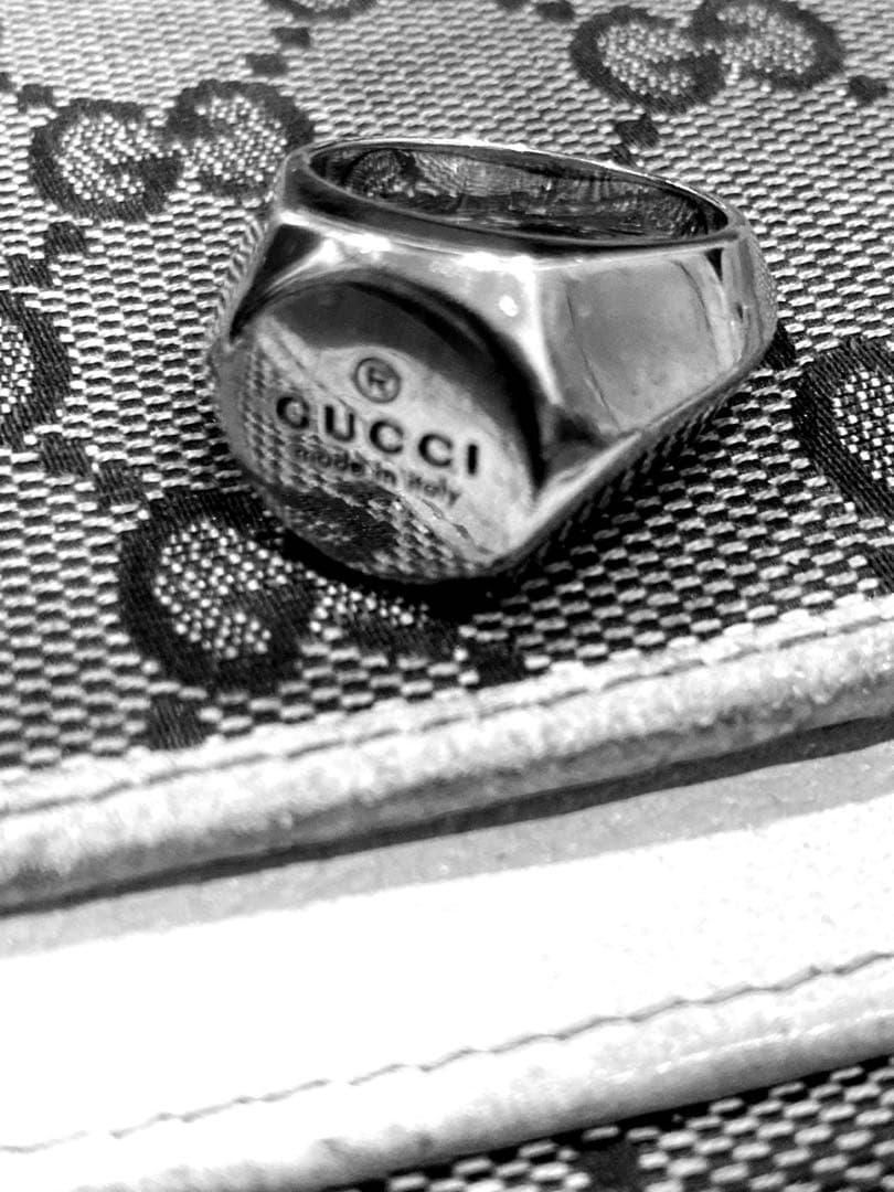 グッチ GUCCI ヘキサゴンスターリングシルバー SV925 16号 リング