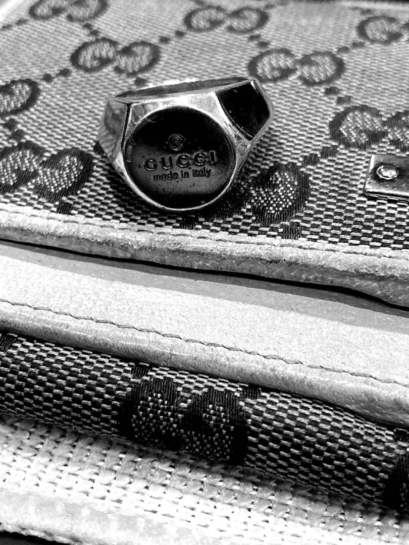 グッチ GUCCI ヘキサゴンスターリングシルバー SV925 16号 リング