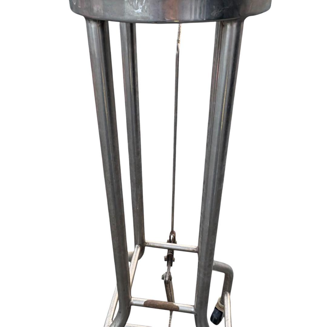 医療用カストスタンド　丸型カスト　ダストボックス　ヴィンテージ　レトロ