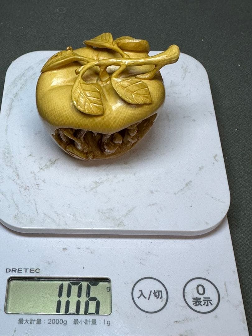 アンティーク　中国美術　苹果リンゴ　置物　骨董　飾り物　古美術品　 細密細工