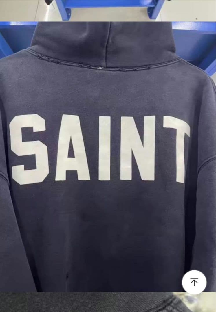 SAINT××××××× ブラックパーカー