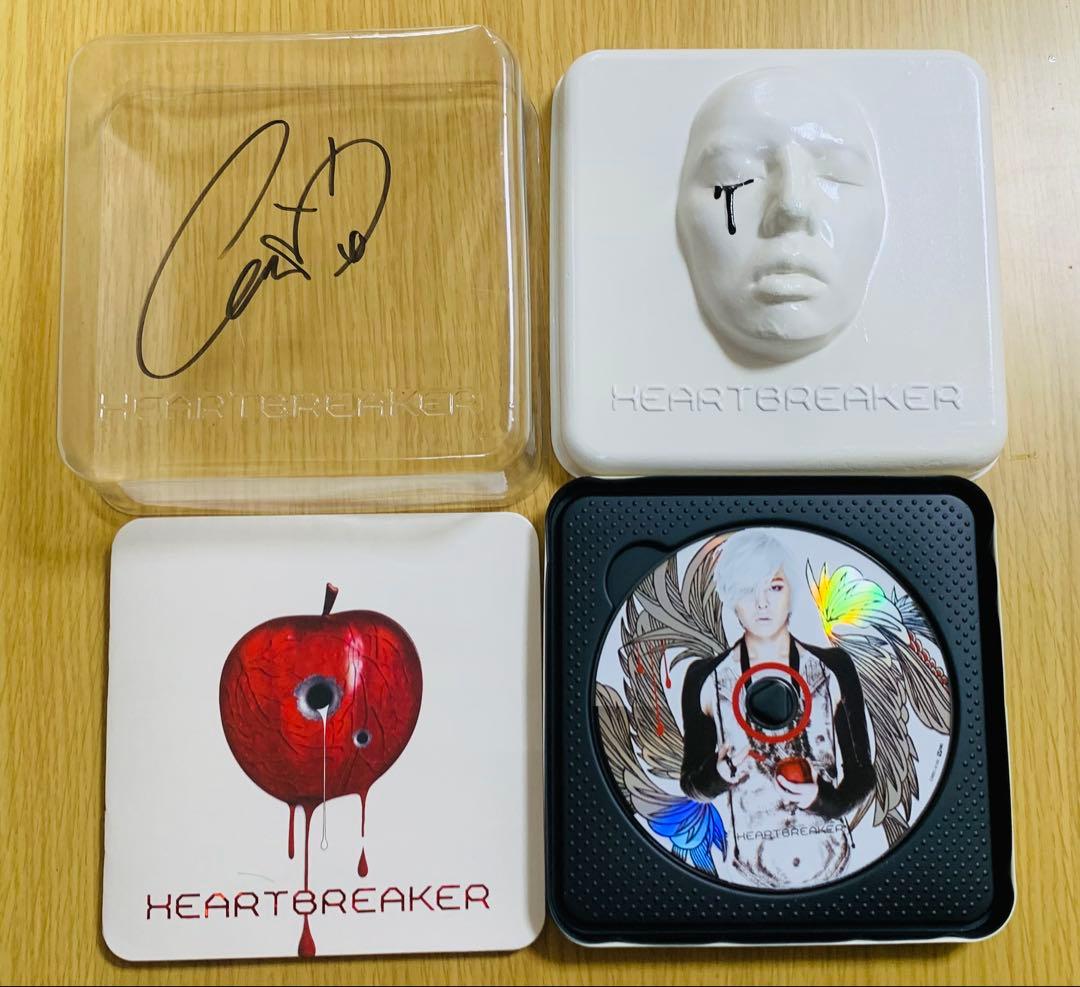 G-DRAGON アルバム CD HEARTBREAKER 直筆 サイン入り