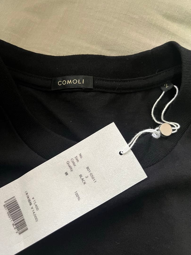 COMOLI コットンジャージ ノースリーブ size2 新品未使用