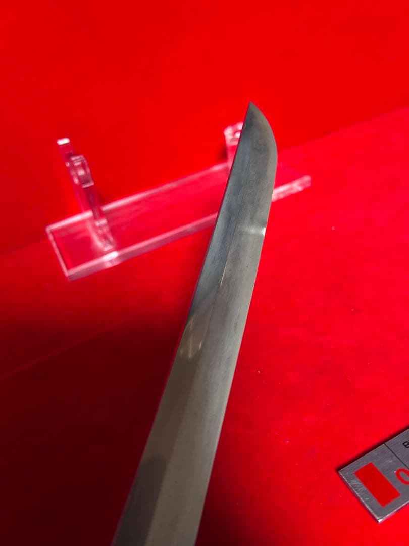 包丁　マグロ包丁　銘有り　玉鋼　甲伏鍛　墨流　地肌綺麗　刃文綺麗　未使用品