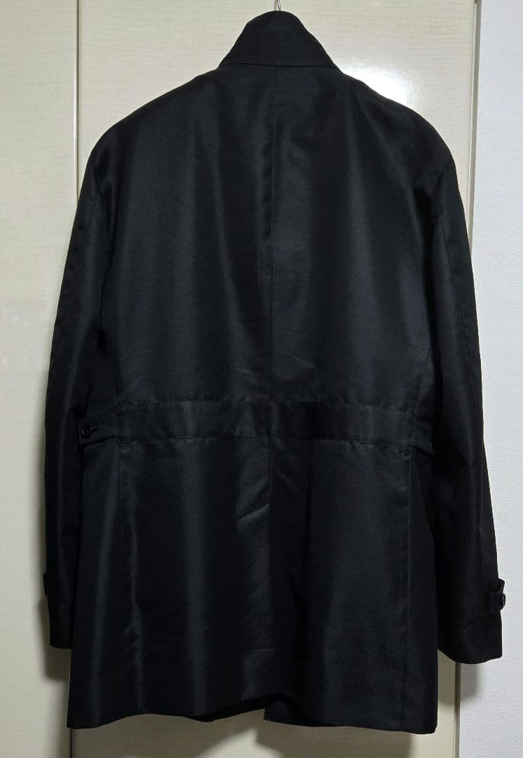 美品　カルバンクライン　ステンカラーコート　黒 取り外しライナー付き