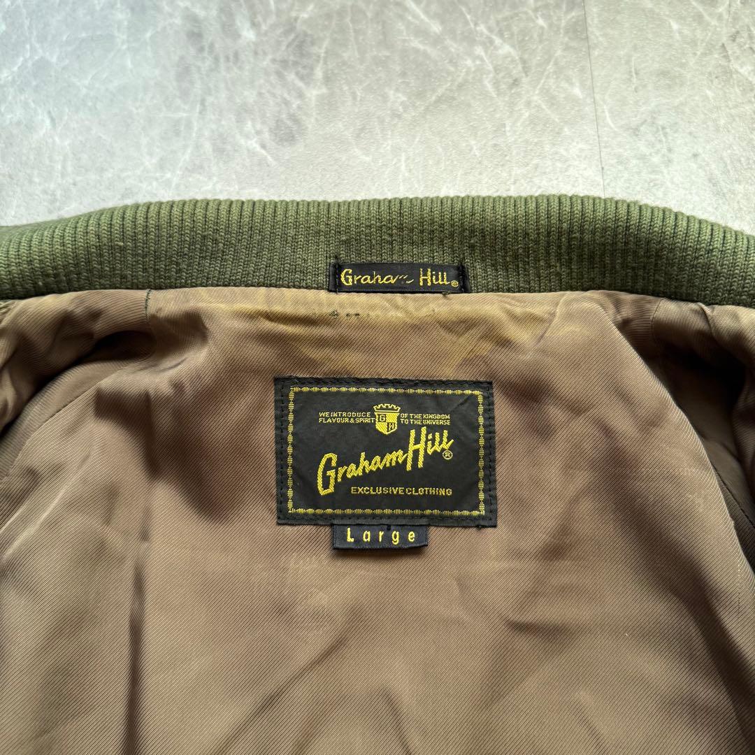 graham hill 短丈　スウィングトップ　ハリントンジャケット　ウール混