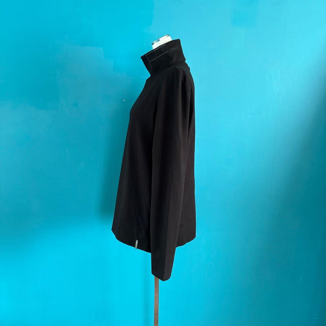 1364 FENDIフェンディ　ブラック タートルネックプルオーバー　46