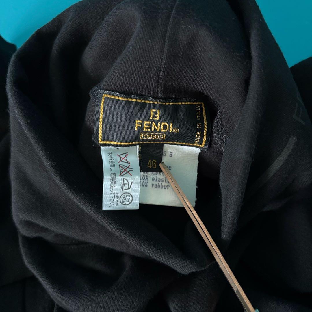 1364 FENDIフェンディ　ブラック タートルネックプルオーバー　46