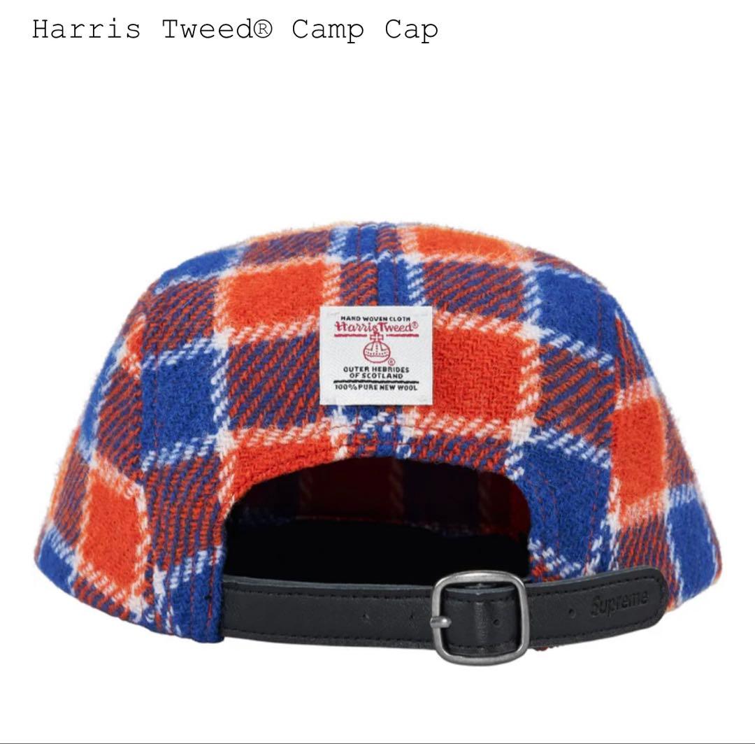 帽子 Supreme Harris Tweed Camp Cap Red