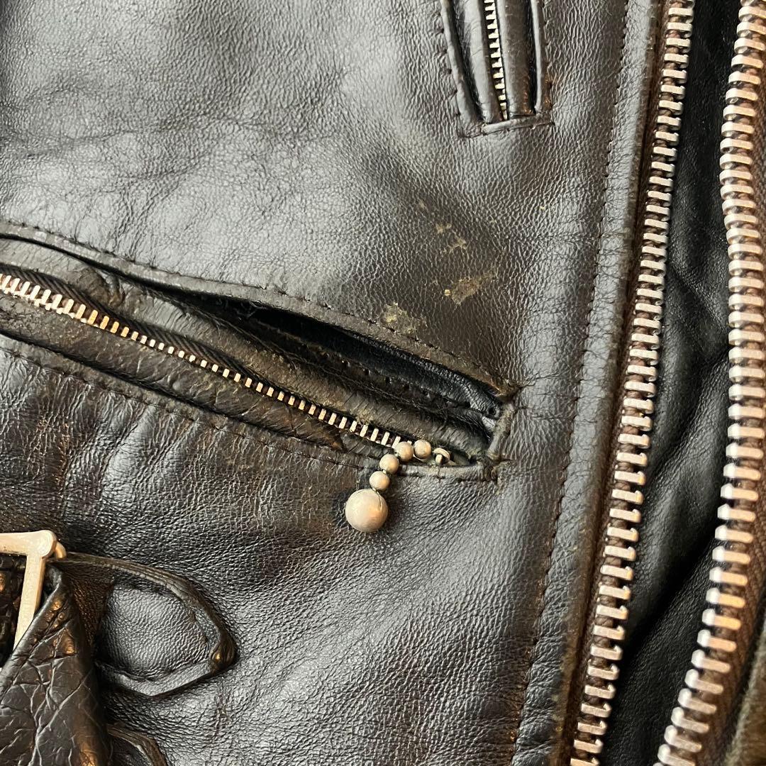 〜70s Champion Rivetts ダブルライダース ロンジャン 34