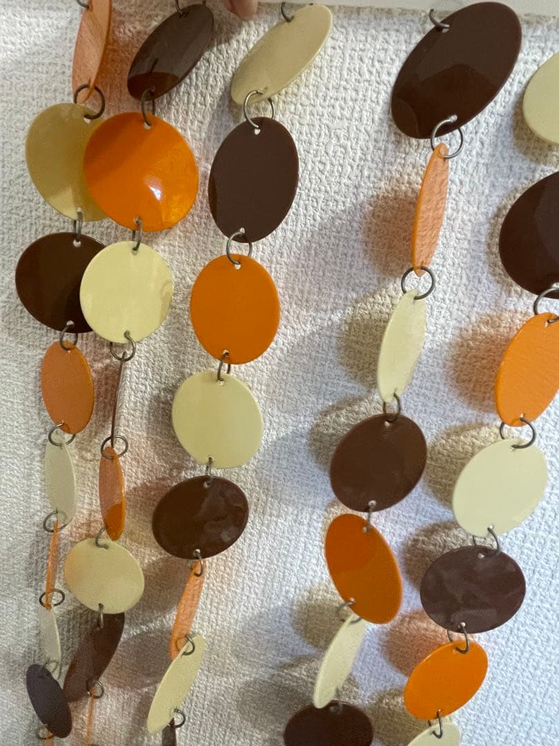 ポップ　ミッドセンチュリー　モダン　レトロ　のれん　プラスチック　パーテーション