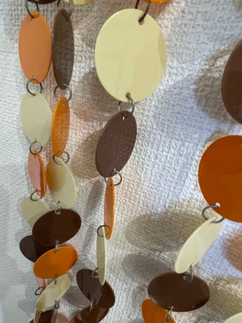 ポップ　ミッドセンチュリー　モダン　レトロ　のれん　プラスチック　パーテーション