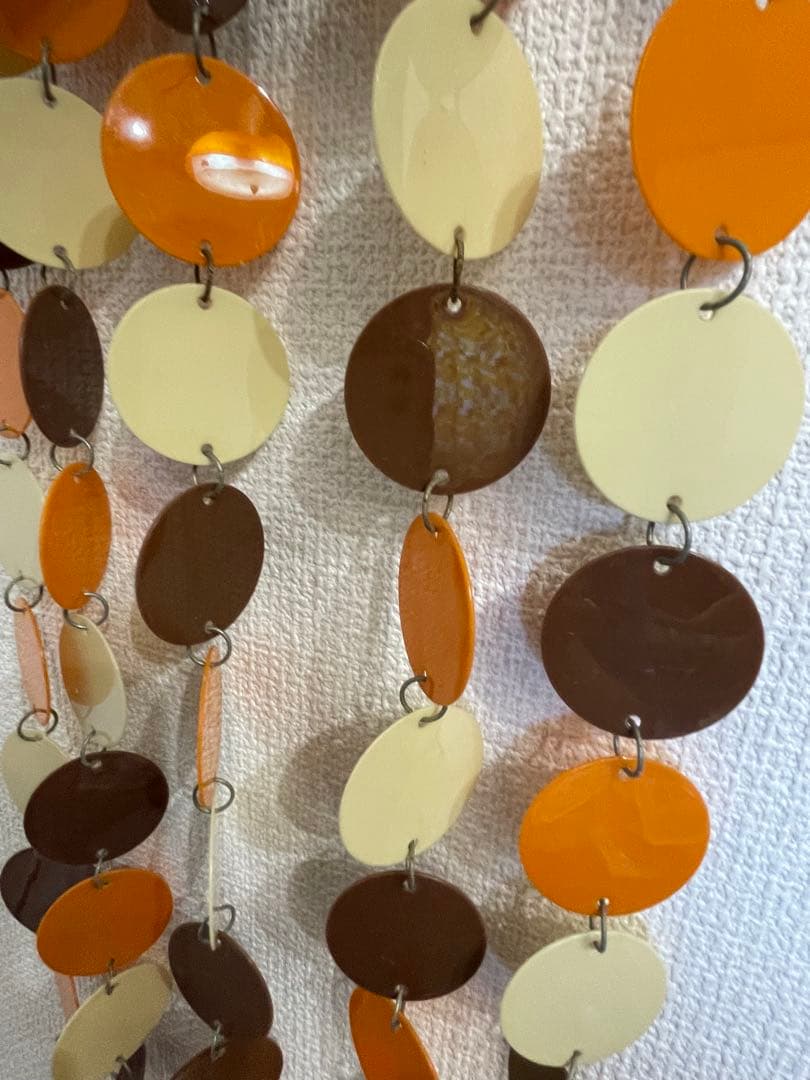 ポップ　ミッドセンチュリー　モダン　レトロ　のれん　プラスチック　パーテーション