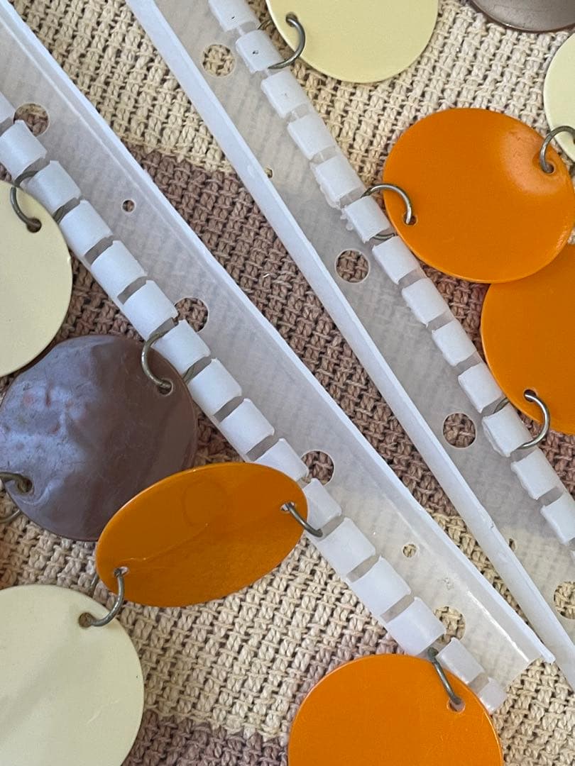 ポップ　ミッドセンチュリー　モダン　レトロ　のれん　プラスチック　パーテーション