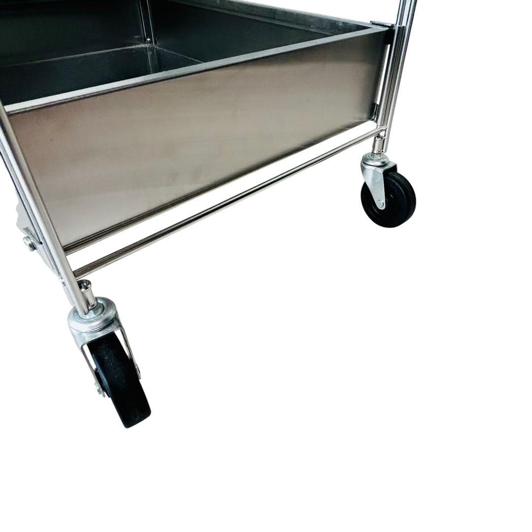 良品 無印良品 ステンレスユニットシェルフワゴンセット