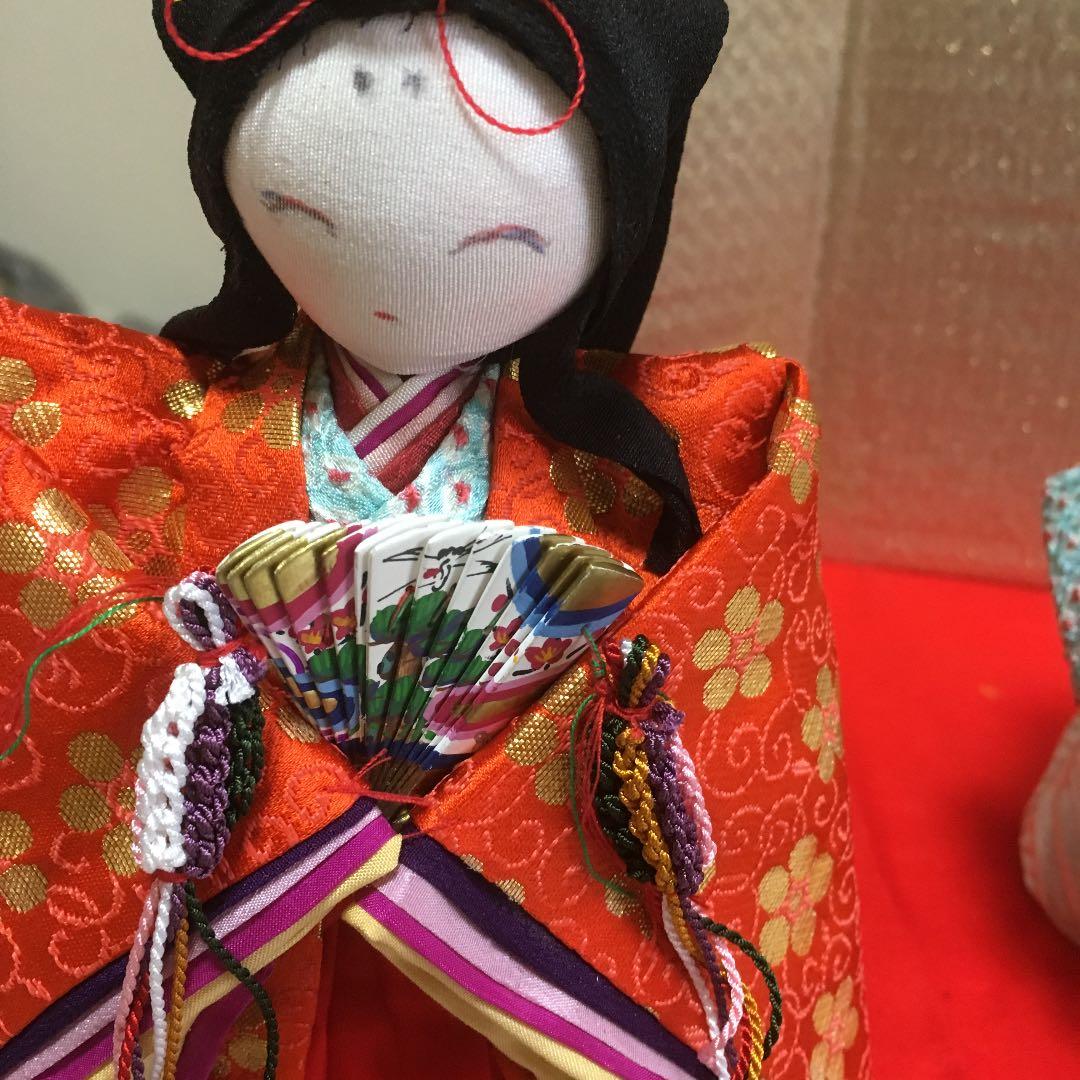 手作り雛人形、高さ20センチ