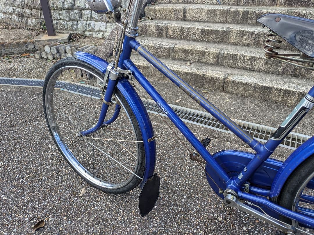 美品　宮田 　実用車　昭和　レトロ　自転車　整備済み　ロッドブレーキ
