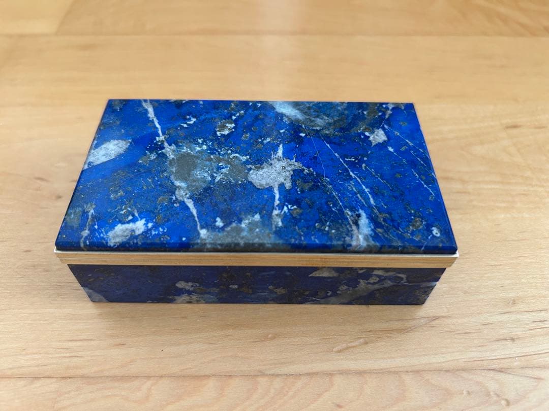 ラピスラズリ アクセサリーケース　宝石箱