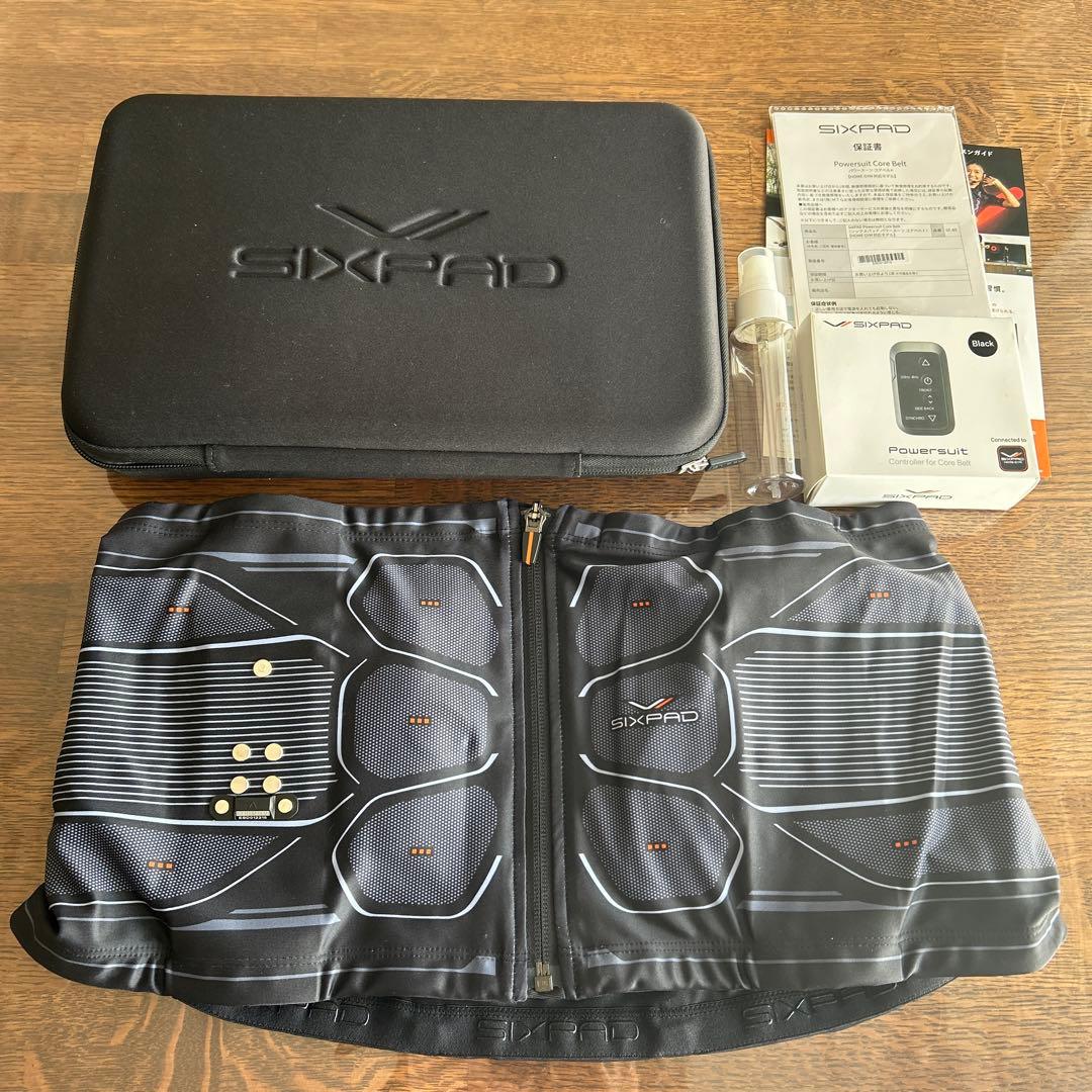 【美品】SIXPAD パワースーツコアベルト LLブラック別売コントローラー付き