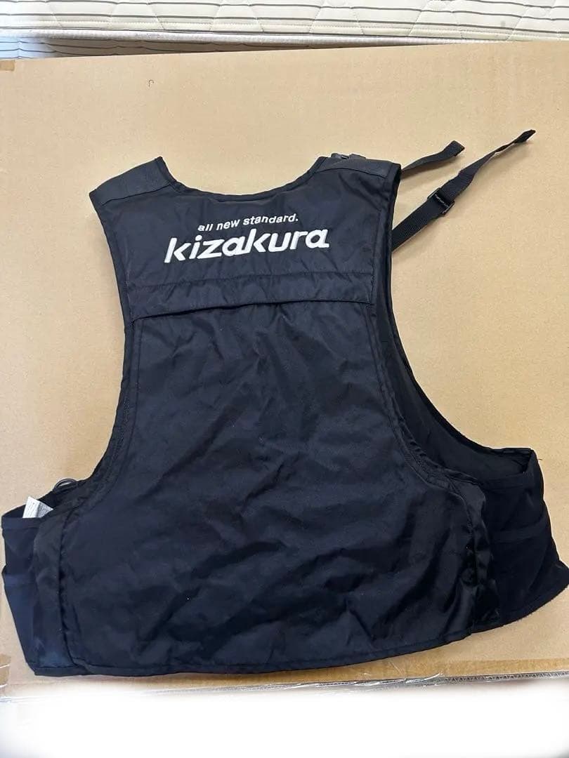 ま*こ様 キザクラ フローティングベストSP Kz-F4黒 XL キャップ付き