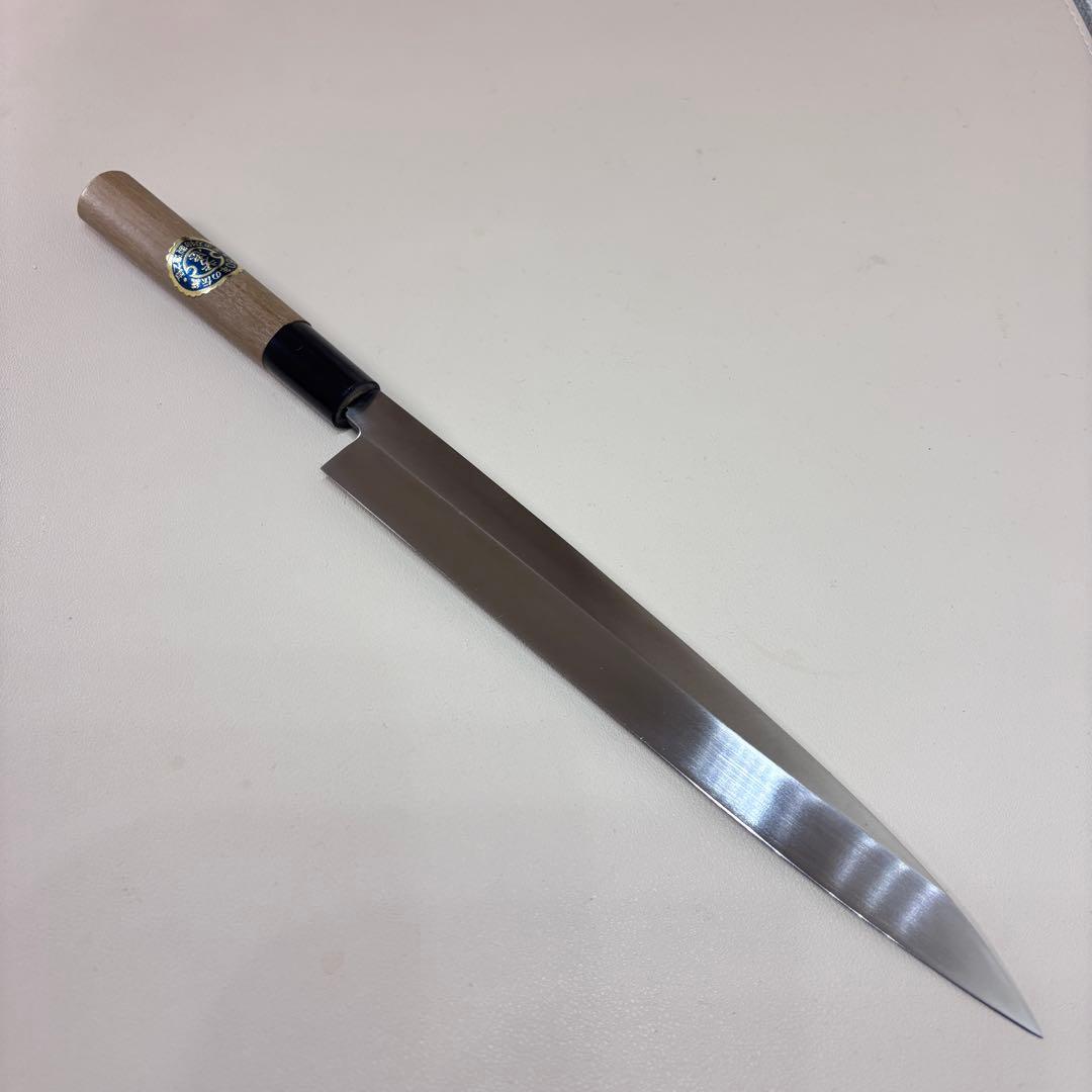 240mm 銀三本焼　柳刃包丁　クリ柄 和包丁