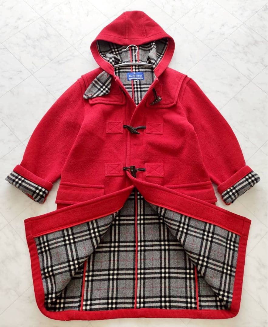 BURBERRY BLUE LABELノバチェック ダッフル ロング コート