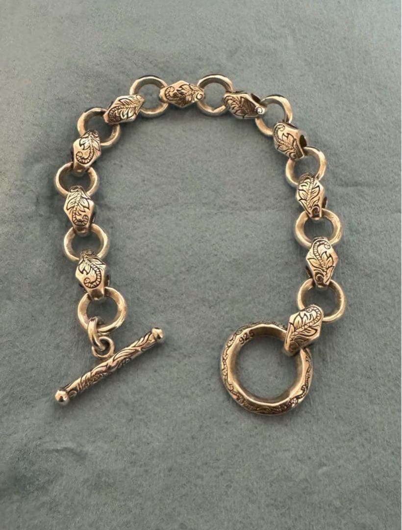 値下げ❗️メキシカンジュエリー シルバー チェーン ブレスレットSilver925