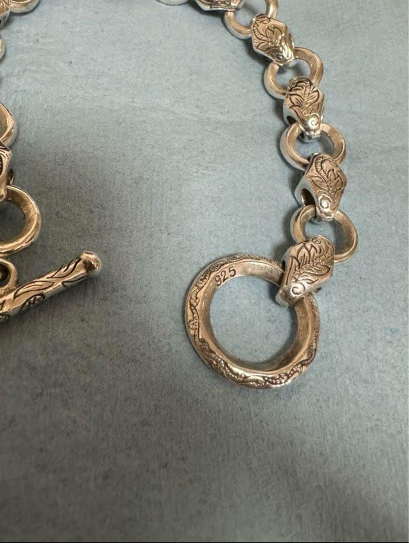 値下げ❗️メキシカンジュエリー シルバー チェーン ブレスレットSilver925