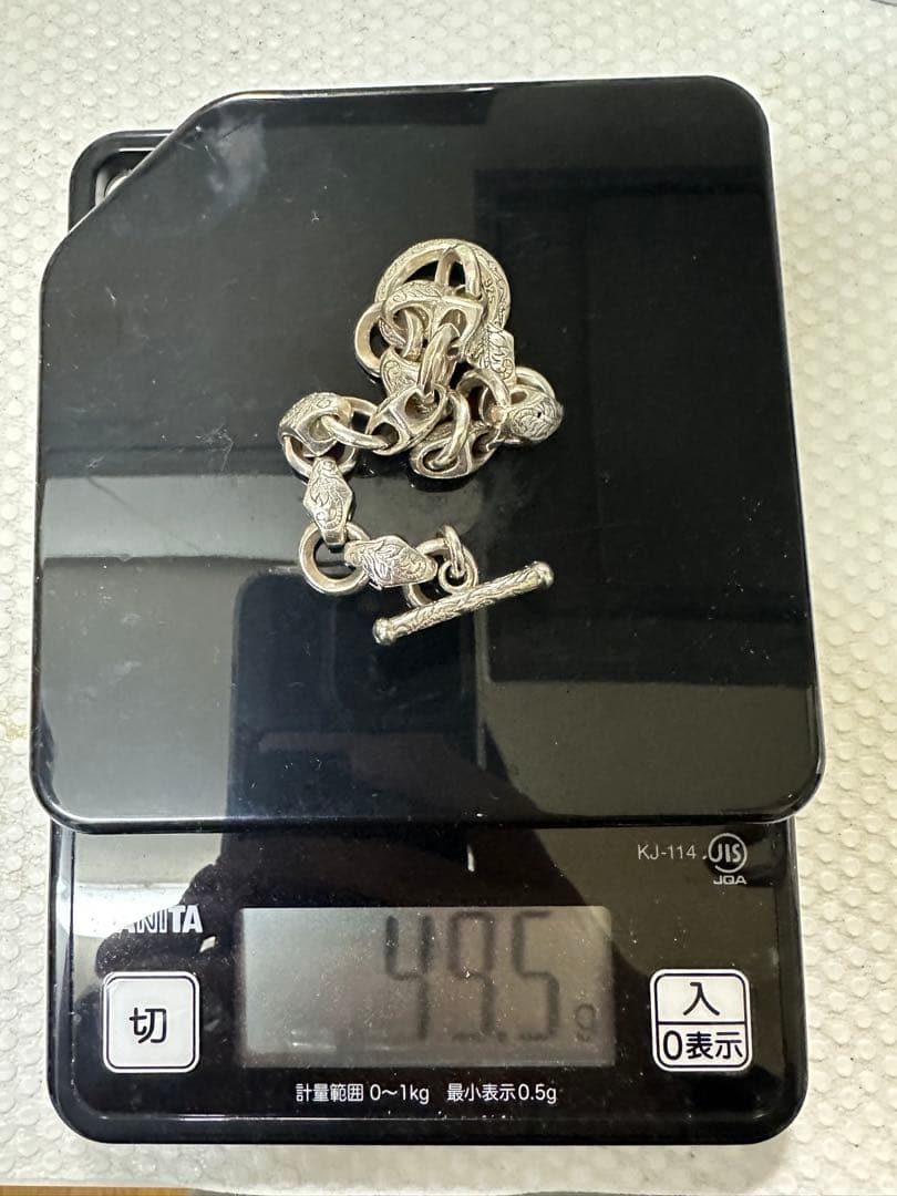 値下げ❗️メキシカンジュエリー シルバー チェーン ブレスレットSilver925