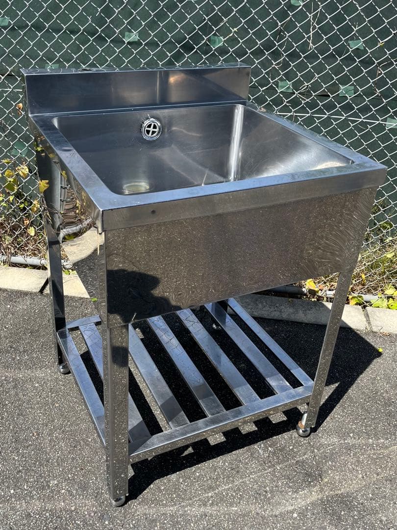 ステンレス1槽シンク　流し台　600×600×800/890