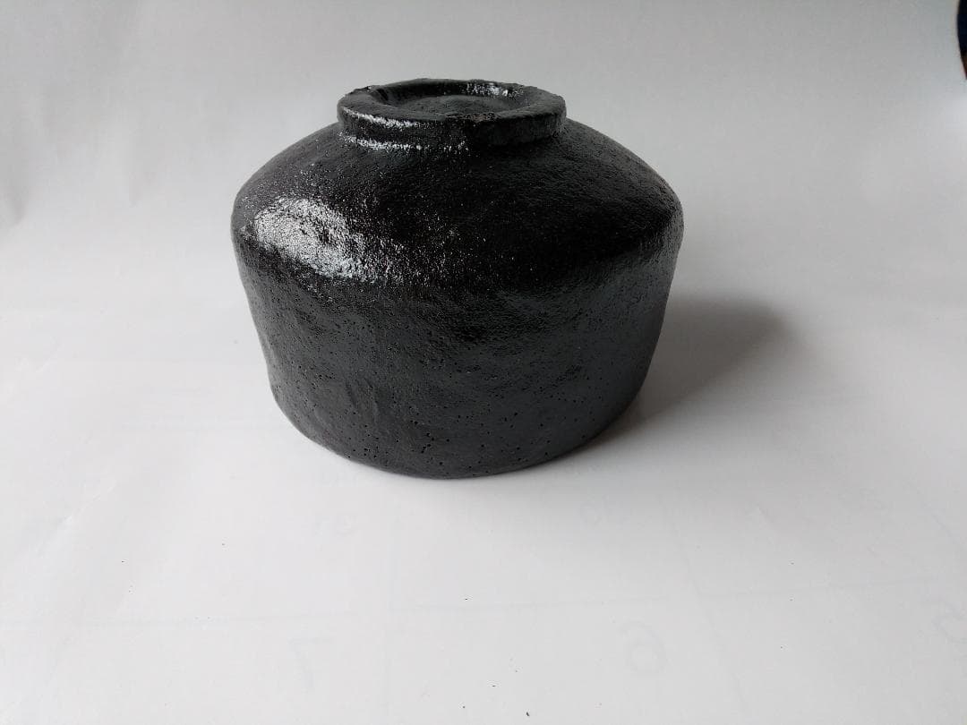 小西平内焼 太閤窯 原田聖龍 黒茶碗 共箱 黒楽茶道具 抹茶碗 茶碗 新品