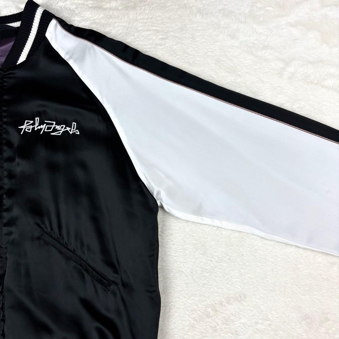 パームエンジェルス 20AW スカジャン ブルゾン スカル刺繍 黒M イタリア製