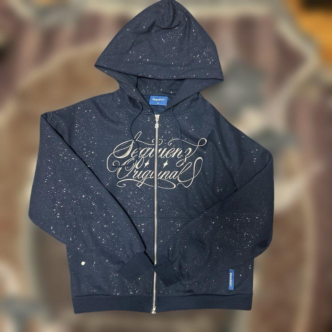 とららSEQUENZ ネイビー フルジップフーディ Mサイズ