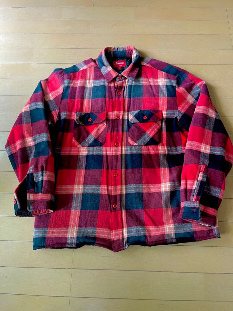 Supreme キルティングシャツ フランネルシャツ