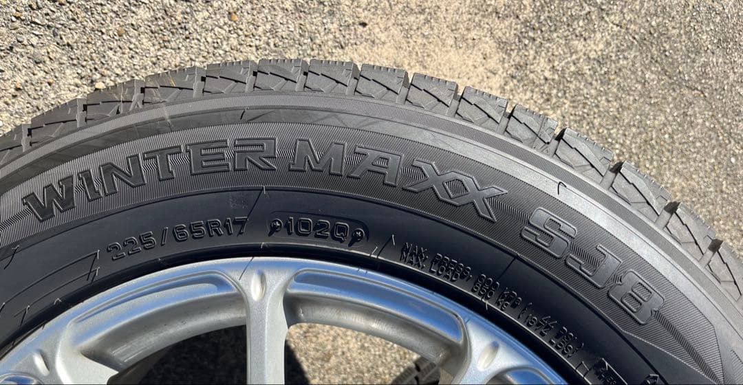 80系ハリアー等　中古スタッドレスタイヤ　225/65R17 CX5 RAV4