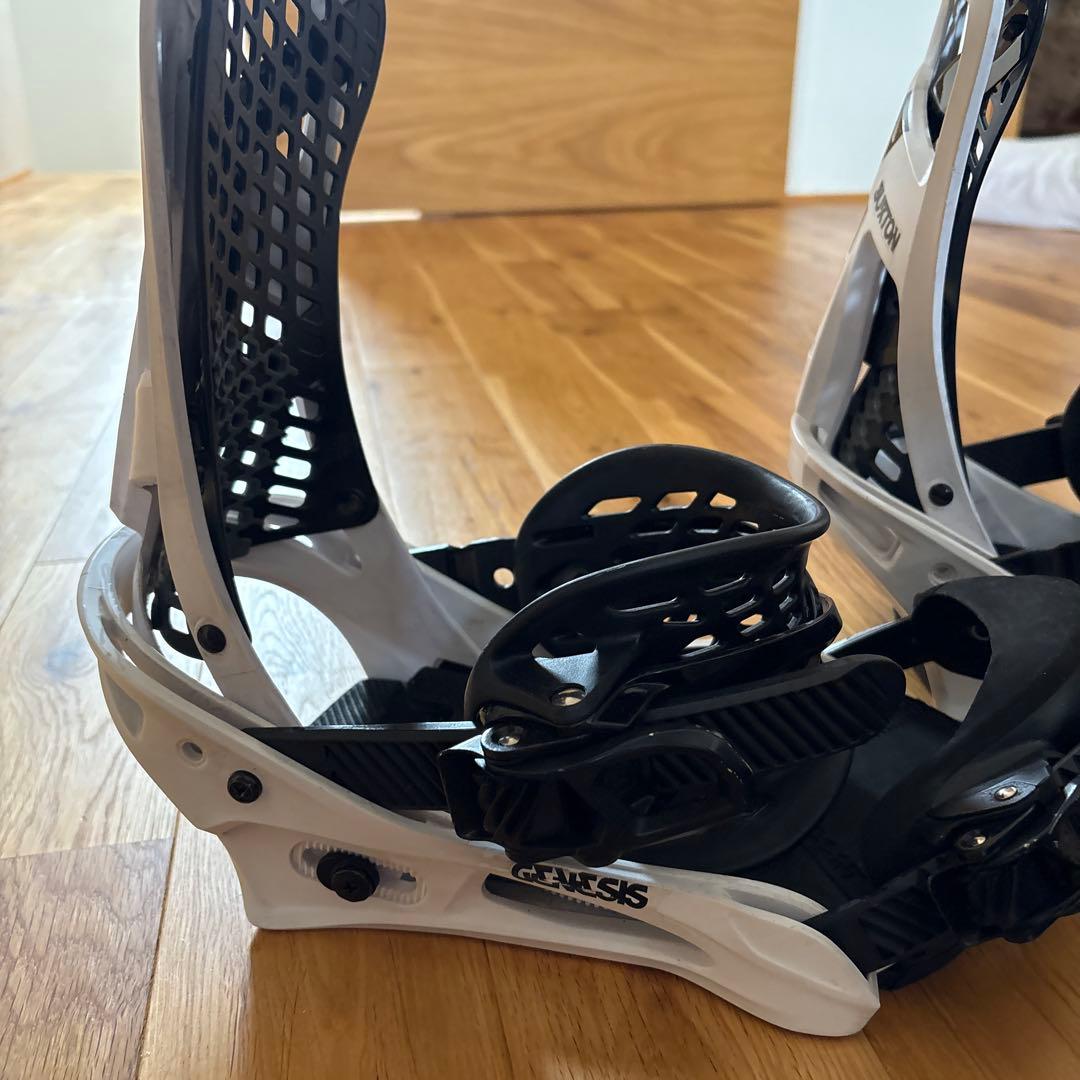 Burton Genesis ビンディング ホワイト/ブラック　Mサイズ