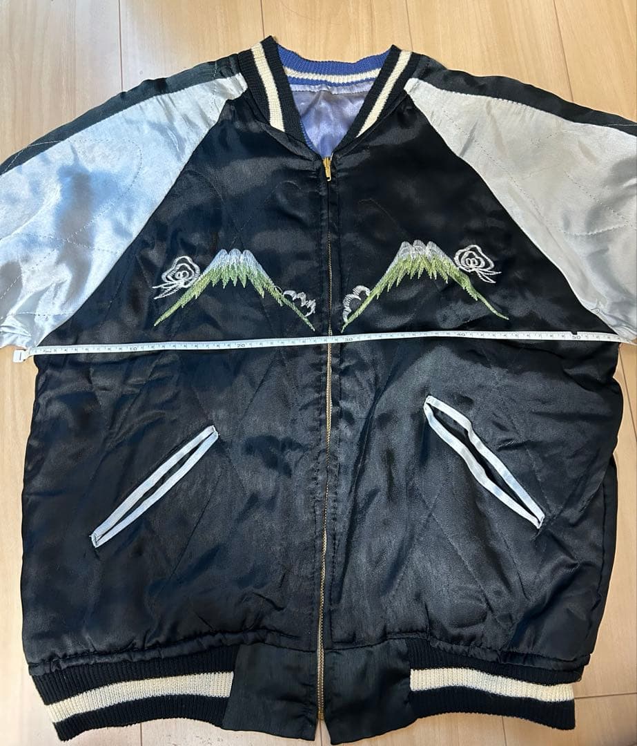 ヴィンテージスカジャン　50年代　鷹　虎　富士