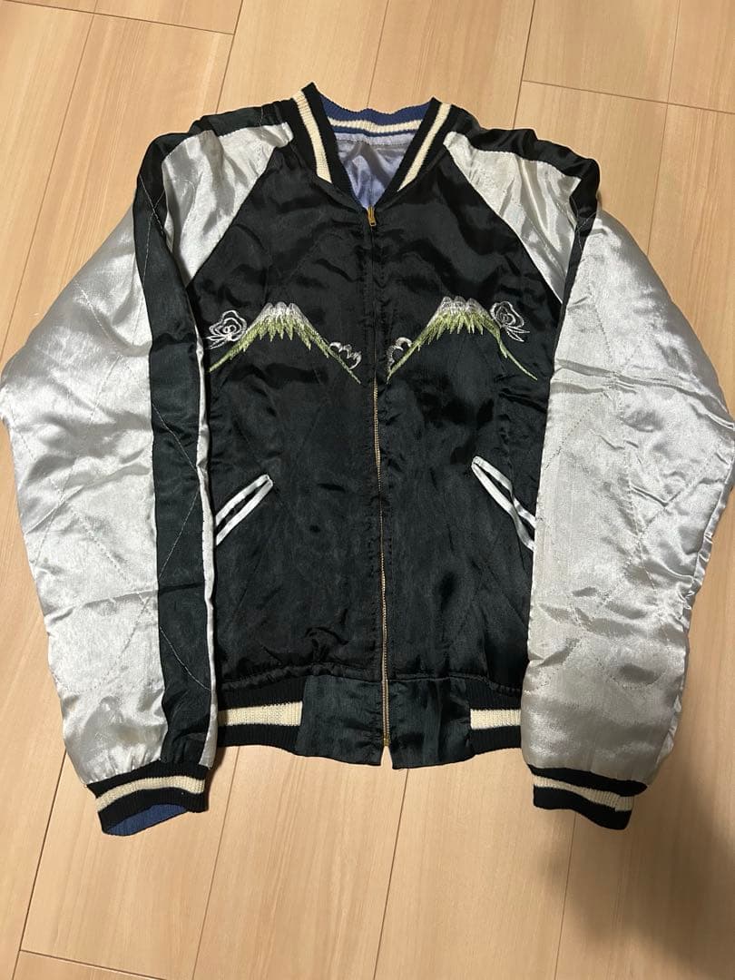 ヴィンテージスカジャン　50年代　鷹　虎　富士