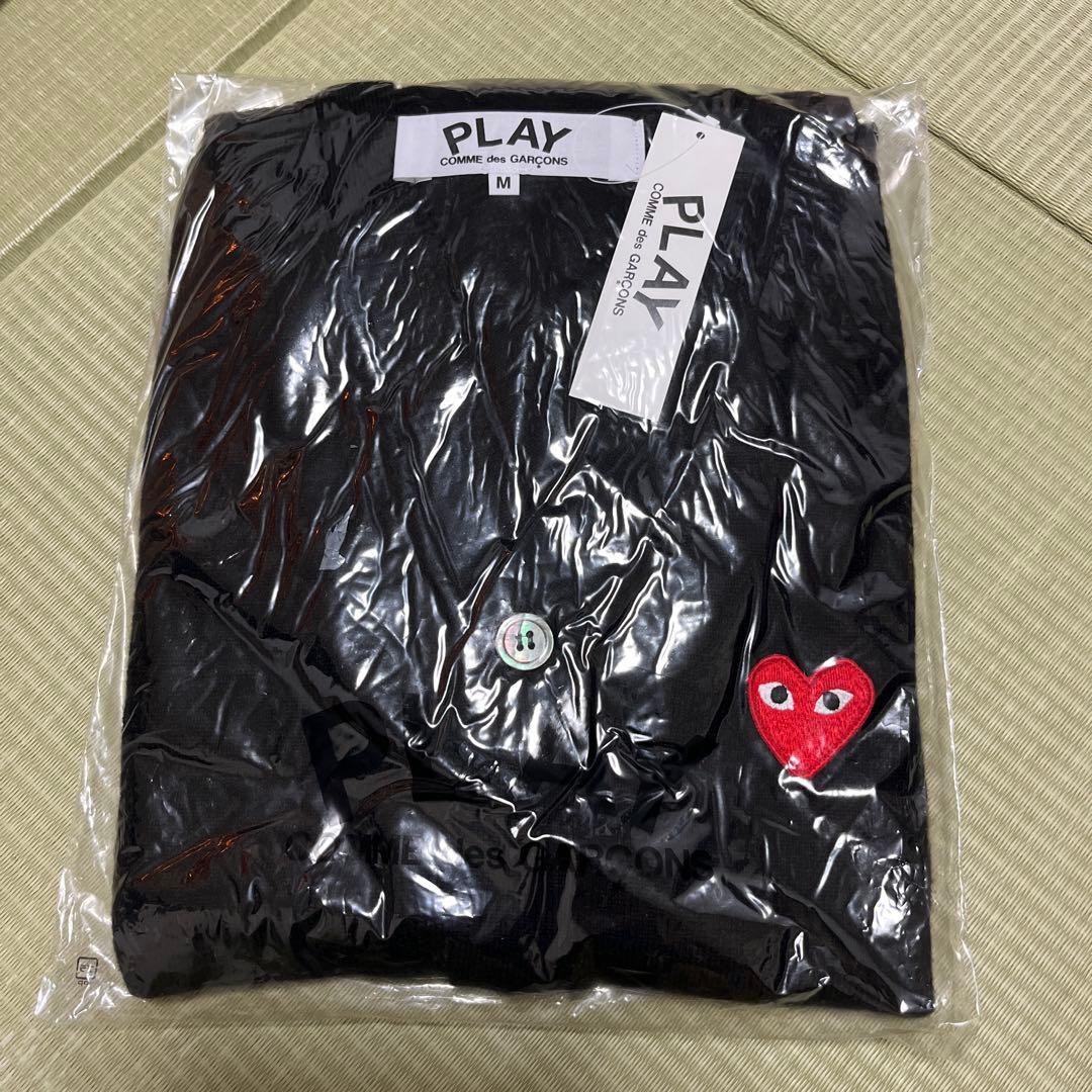 【新品未使用】PLAY COMME des GARÇONS カーディガン M 黒